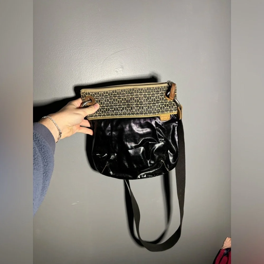 Fossil Key Per Coated Crossbody Bag